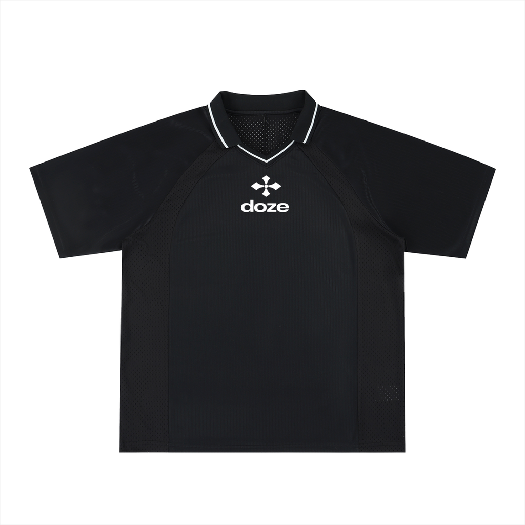 Striped V-Neck Soccer Jersey