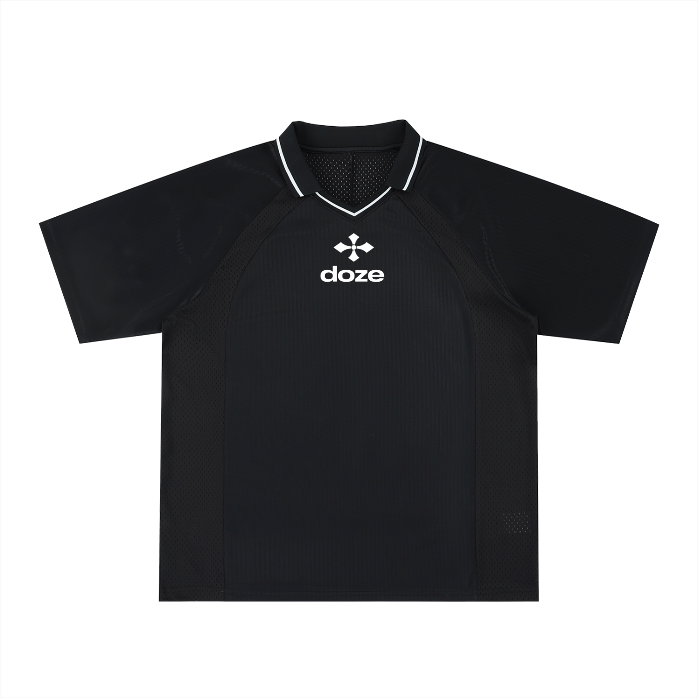 Striped V-Neck Soccer Jersey