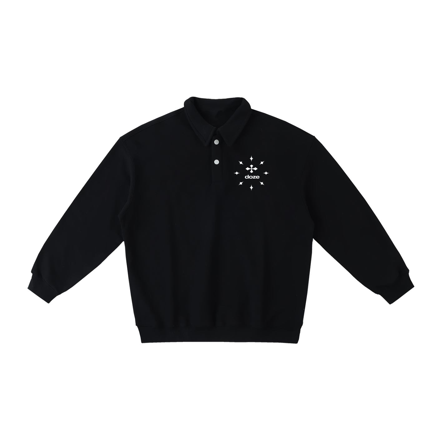 Heavyweight Polo-Collar Sweatshirt